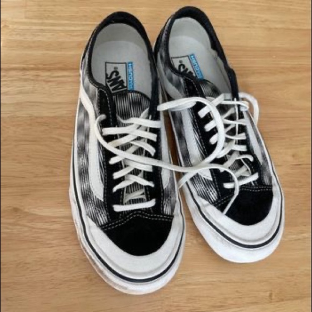 Vans Style 36 Decon SF Hemp Blur Checker Black/Marshmallow - Size 7 M / 8.5W